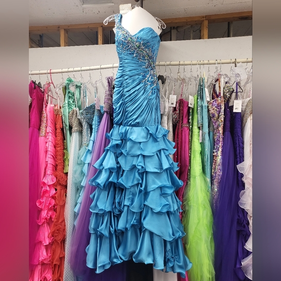 MacDuggal One Shoulder Prom Dress - Picture 1 of 4